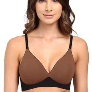 Spanx Nudist Bra Size 32C Black Naked Wireless Unlined By Sarah Blakely MRSP $62